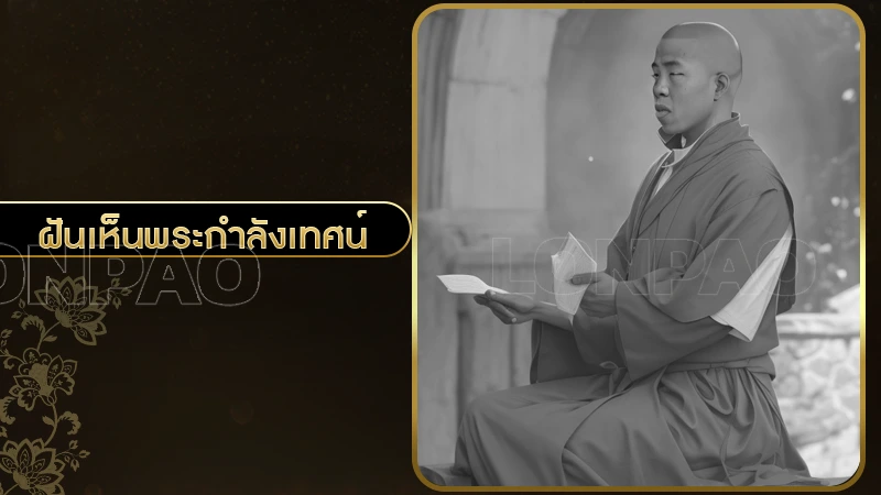 ฝันเห็นพระกำลังเทศน์