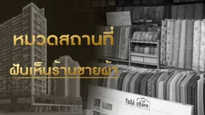 ฝันเห็นร้านขายผ้า