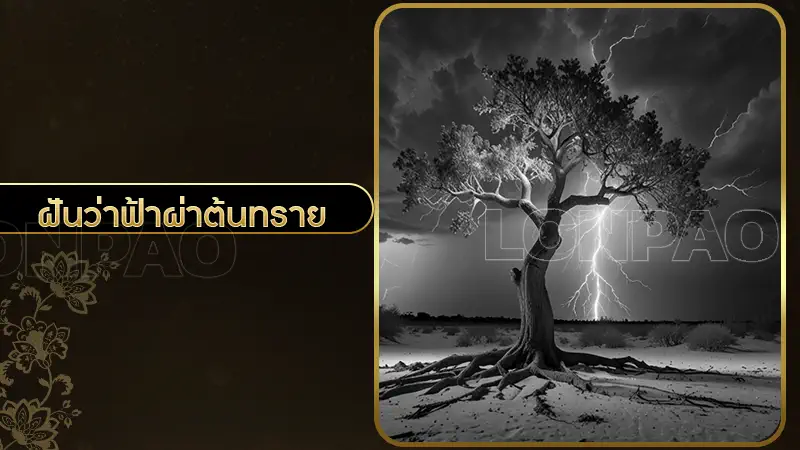 ฝันว่าฟ้าผ่าต้นทราย